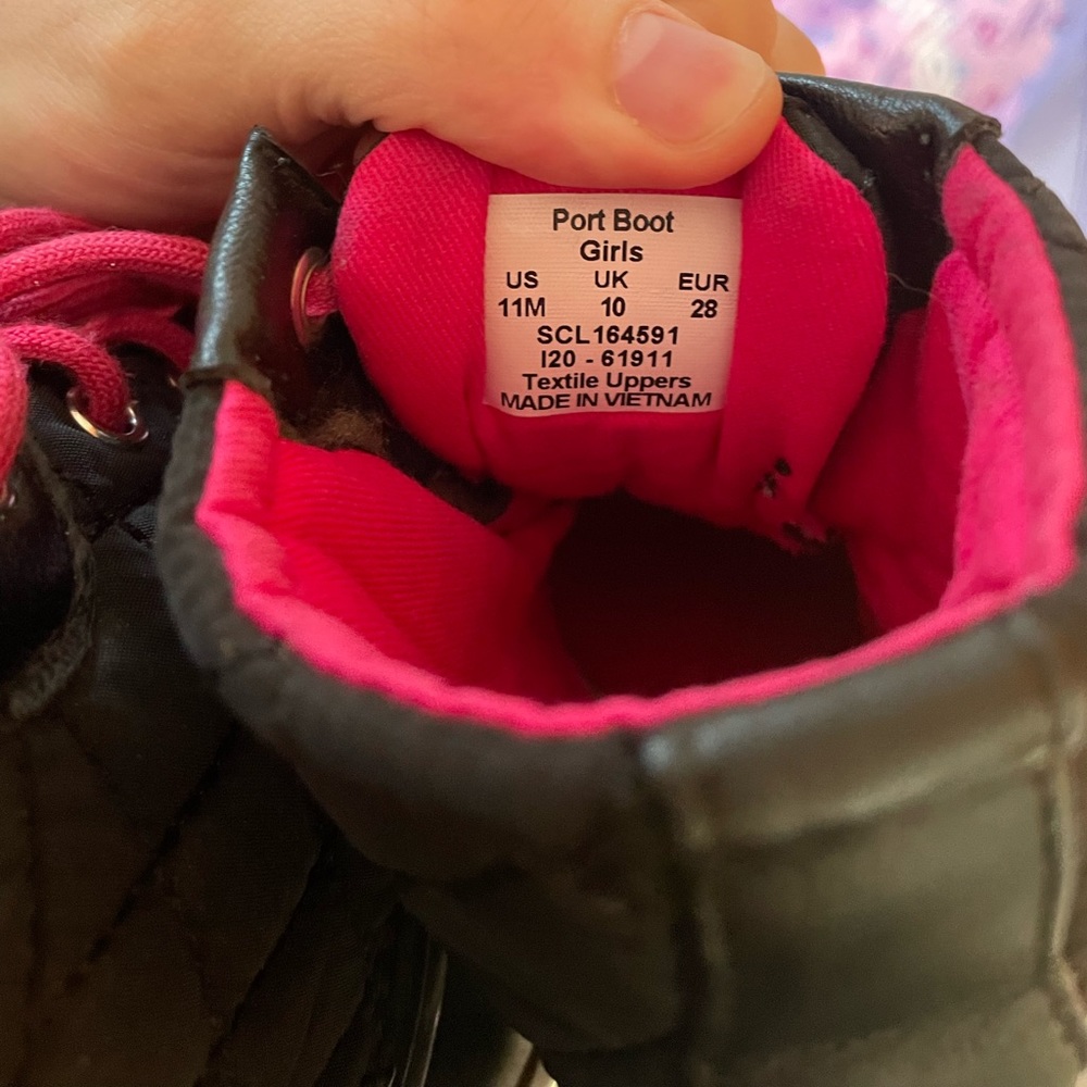 Little girls sperry port boots